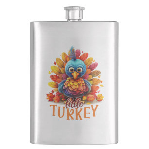 Niedlicher Erntedank Türkei Flachmann