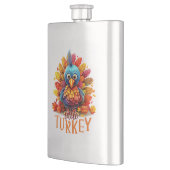 Niedlicher Erntedank Türkei Flachmann (Links)