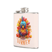 Niedlicher Erntedank Türkei Flachmann (Links)