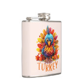 Niedlicher Erntedank Türkei Flachmann (Rechts)