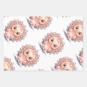 Niedlicher Erntedank Türkei Geschenkpapier Set (Vorderseite)