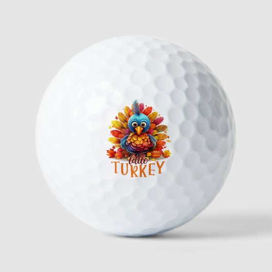Niedlicher Erntedank Türkei Golfball (Vorderseite)