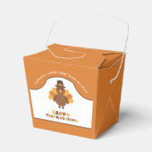 Niedlicher Erntedank Türkei Orange Leftods Ausstei Geschenkschachtel (Vorderseite)