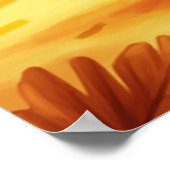 Niedlicher Erntedank Türkei Poster (Ecke)