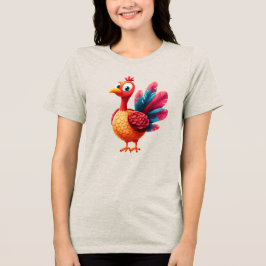 Niedlicher Erntedank Türkei T - Shirt der Frauen