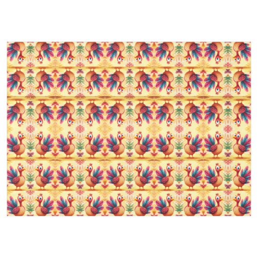 Niedlicher Erntedank Türkei Tableclout Tischdecke (Vorderseite (Horizontal))