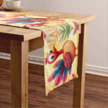 Niedlicher Erntedank Türkei Tischläufer