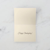 Niedlicher Erntedank Türkei und Pumpkin Harvest Dankeskarte (Innenseite)