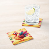 Niedlicher Erntedank Türkei Untersetzer (Vor Ort)