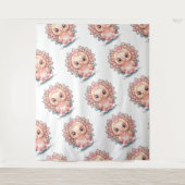 Niedlicher Erntedank Türkei Wandteppich (Vorderseite)