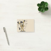 Niedlicher erschrockener Hund Post-it Klebezettel (Büro)