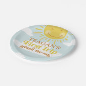 Niedlicher erster Sonnentag Pappteller (Schrägansicht)