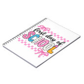 Niedlicher Erster Tag des Schuldesigns Notizblock (Linke Seite)