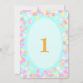 Niedlicher Erstgeburtstag Einladung (Rückseite)