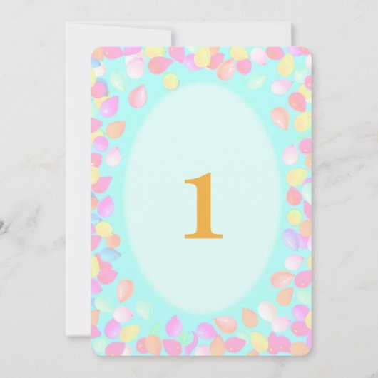 Niedlicher Erstgeburtstag Einladung (Rückseite)