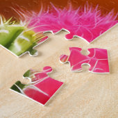 Niedlicher Esel mit blühenden Kakteen Puzzle (Seite)