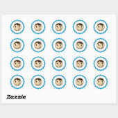 Niedlicher Eskimo-Sticker Runder Aufkleber (Blatt)