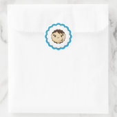 Niedlicher Eskimo-Sticker Runder Aufkleber (Tasche)