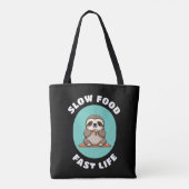 Niedlicher Essen Kawaii Sloth Tasche (Rückseite)