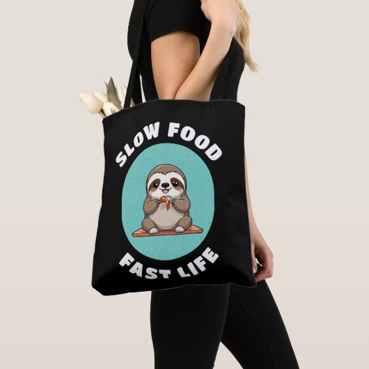 Niedlicher Essen Kawaii Sloth Tasche (Von Nahem)