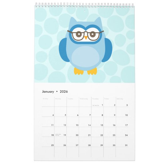Niedlicher Eukalendar Kalender (Jan 2026)