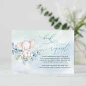 Niedlicher Eukalyptus-Elefant Begleitkarte (Stehend Vorderseite)