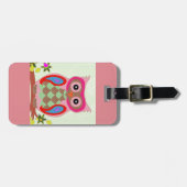 Niedlicher Eulengepäckumbau Gepäckanhänger (Vorderseite horizontal)