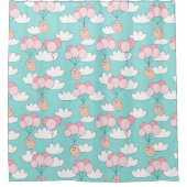 Niedlicher Exotic Christmas Animals Duschvorhang (Vorderseite)