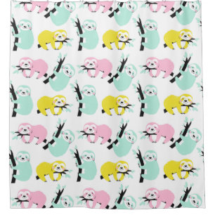 Niedlicher Exotic Christmas Animals Duschvorhang