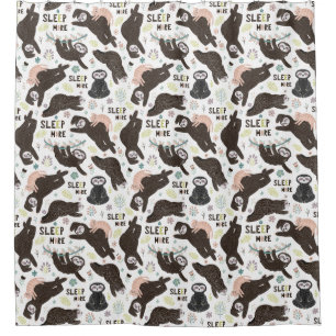Niedlicher Exotic Christmas Animals Duschvorhang