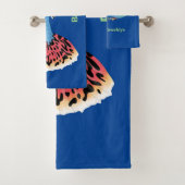Niedlicher extravaganter tropischer Cartoon Badhandtuch Set (Insitu)