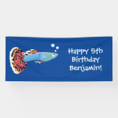 Niedlicher extravaganter tropischer Cartoon Banner (Horizontal)