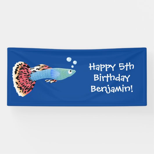 Niedlicher extravaganter tropischer Cartoon Banner (Horizontal)