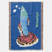 Niedlicher extravaganter tropischer Cartoon Decke (Vorderseite Vertikal)