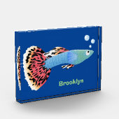 Niedlicher extravaganter tropischer Cartoon Fotoblock (Links)