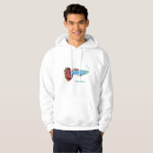 Niedlicher extravaganter tropischer Cartoon Hoodie (Vorne ganz)