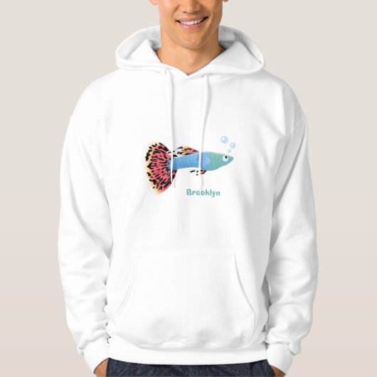 Niedlicher extravaganter tropischer Cartoon Hoodie (Vorderseite)