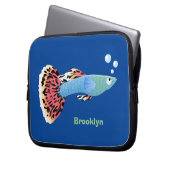 Niedlicher extravaganter tropischer Cartoon Laptopschutzhülle (Vorderseite Links)