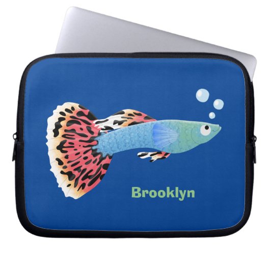 Niedlicher extravaganter tropischer Cartoon Laptopschutzhülle (Vorderseite)