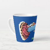 Niedlicher extravaganter tropischer Cartoon Milchtasse (Linke Ecke)