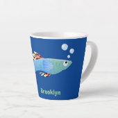 Niedlicher extravaganter tropischer Cartoon Milchtasse (Rechte Ecke)