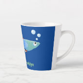 Niedlicher extravaganter tropischer Cartoon Milchtasse (Rechts)