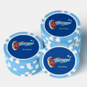 Niedlicher extravaganter tropischer Cartoon Pokerchips (Stapel)