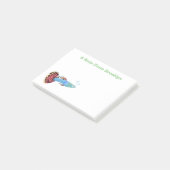 Niedlicher extravaganter tropischer Cartoon Post-it Klebezettel (angewinkelt)