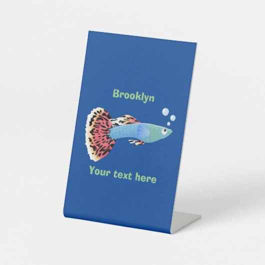 Niedlicher extravaganter tropischer Cartoon Sockelschild (Vorderseite)