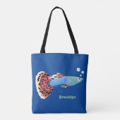 Niedlicher extravaganter tropischer Cartoon Tasche (Rückseite)