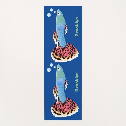 Niedlicher extravaganter tropischer Cartoon Yogamatte (Vorderseite)