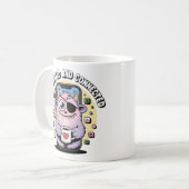 Niedlicher Eyepataffee am Telefon Kaffeetasse (Vorderseite Links)