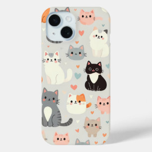 Niedlicher Fall Cat iPhone 15 Case-Mate iPhone Hülle