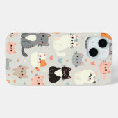Niedlicher Fall Cat iPhone 15 Case-Mate iPhone Hülle (Rückseite (Horizontal))